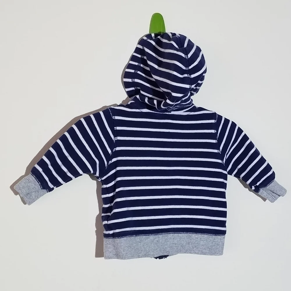 Carter's Striped Sailboat Hoodie 3m